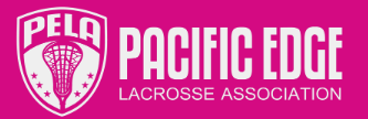 PELA Logo pink Pacific Edge Lacrosse Association